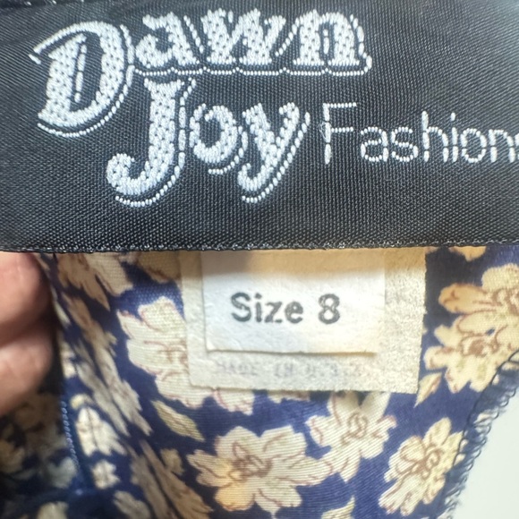 Vintage 80’s/90’s Dawn Joy Floral Dress - Picture 3 of 4